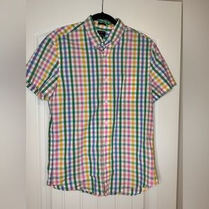 J. Crew Multicolor Checkered Men's Shirt